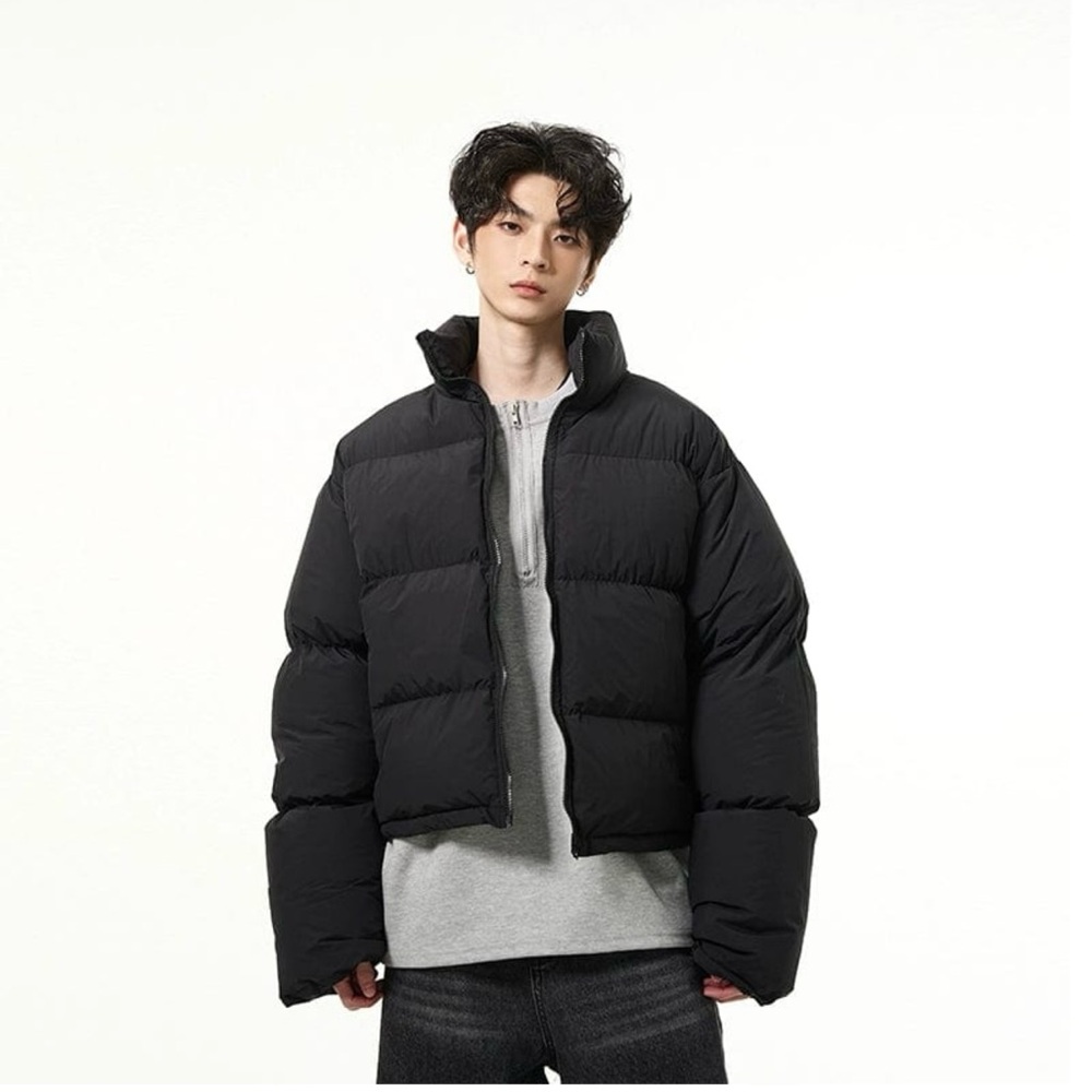 Realtakai Black Puffer Jacket
